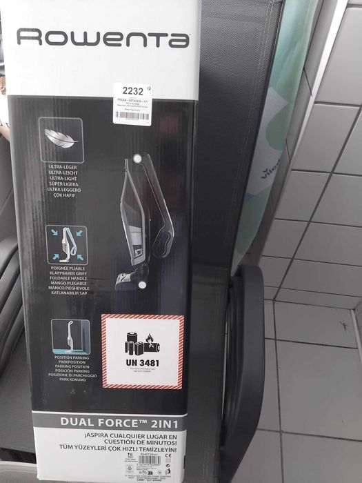 Aspirador vertical Rowenta dual force 2 em 1