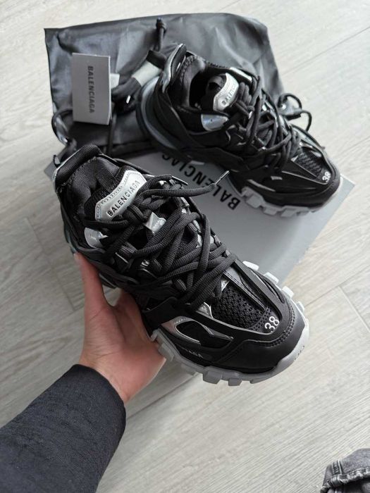Кросівки Balenciaga Track 3.0 Sneaker in Black/silver premium