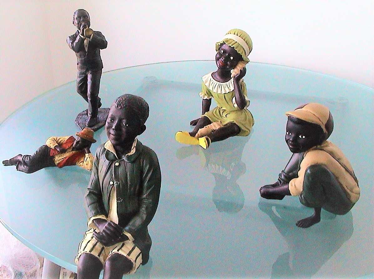 Esculturas  VINTAGE- África-Preço das 6 com portes já incluídos.