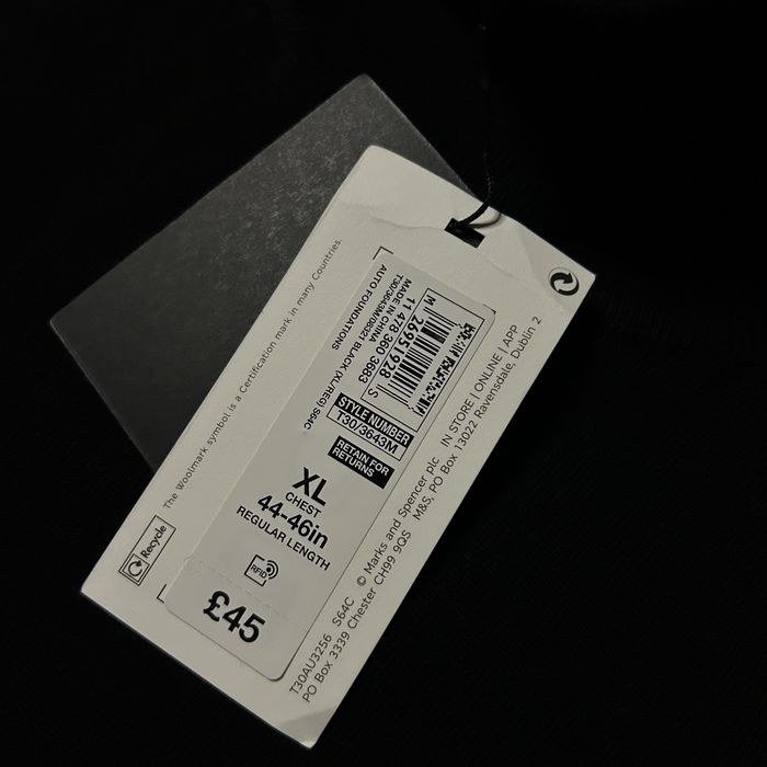 Чоловіча шерстяна водолазка Marks&Spencer (autograph) XL-розмір НОВА