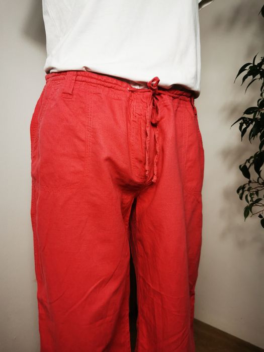 Spodnie lniane, bawełniane, szerokie, cherokee, rozmiar 18, 46, XXXL