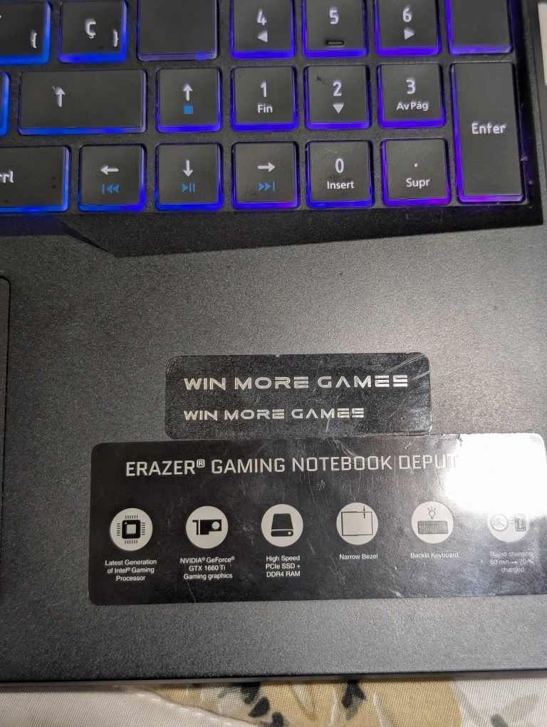 Portátil Gaming i5 10 Geração GTX 1660 TI 6GB