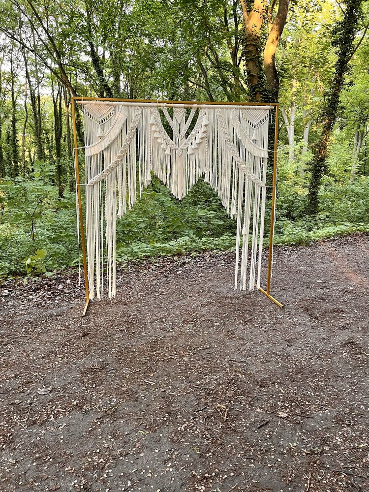 Ścianka ślubna 190cm x 190cm boho makrama