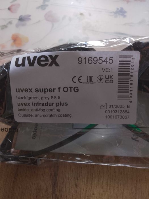 Okulary Uvex super  f OTG
