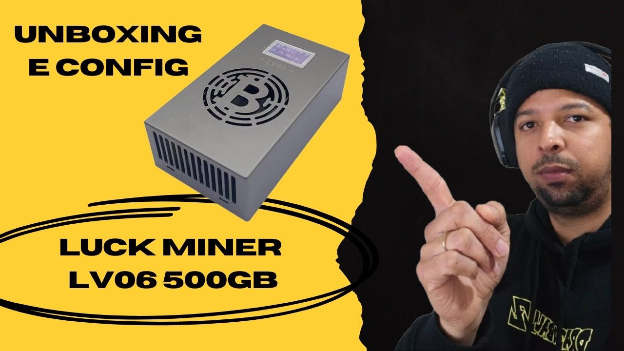 Luckminer lv06 500gb mineradora bitcoin shar-256