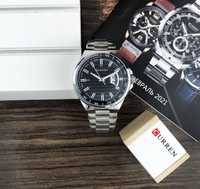 Оригинальные мужские наручные часы Curren 8375 Silver-Black