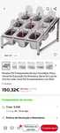 Suporte toopings GN para buffet ou self service