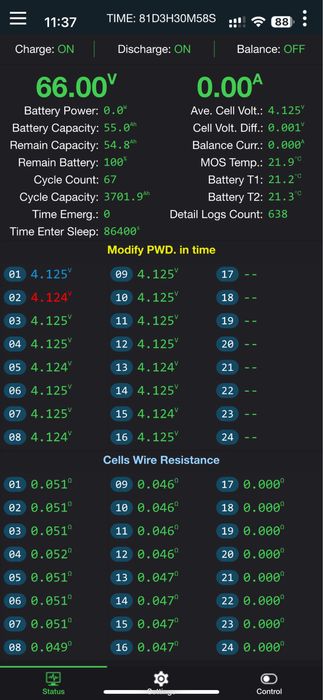 Батарея 55Ач SK innovation для електросамокату Tecros
