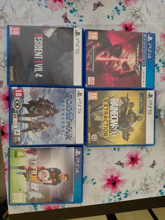 Playstatio 5 Slim c/ leitor de discos+ acessórios+ 5 jogos