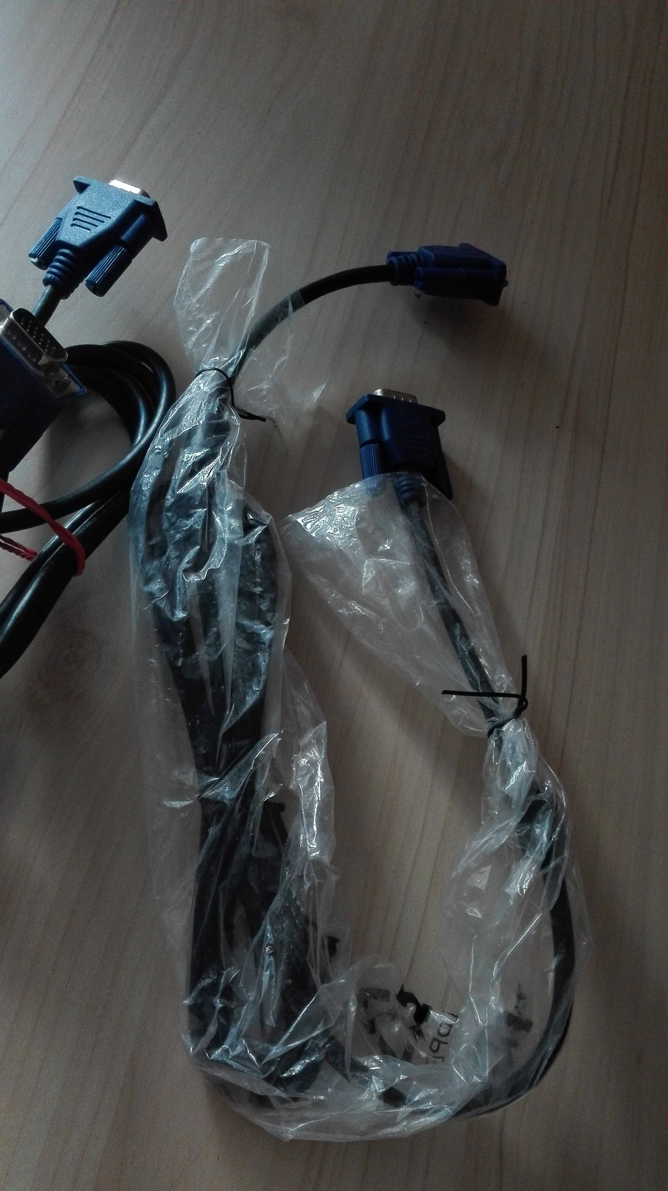 Kabel/ kable zasilające, DP, VGA, SATA oraz inne