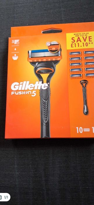 Golarka Gillette fusion 5 plus 10 ostrzy