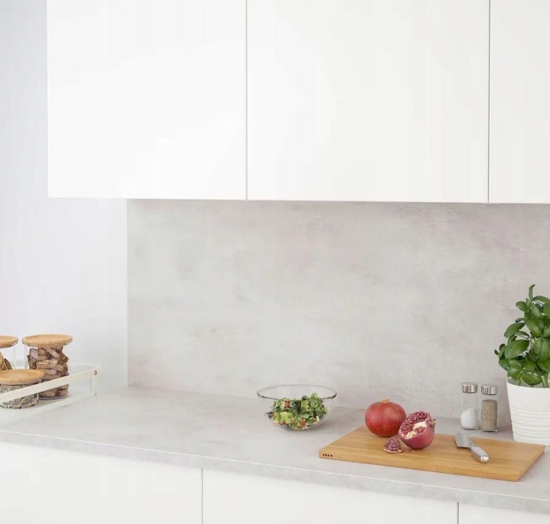 Blat kuchenny imitacja betonu jasny IKEA 63,5 x 2,8 x 246 cm