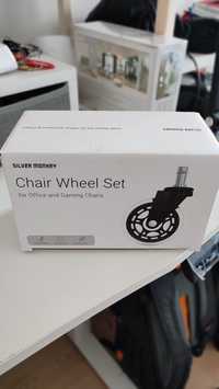 Kauczukowe kółka. Silver Monkey CWS-110 Chair Wheel Set