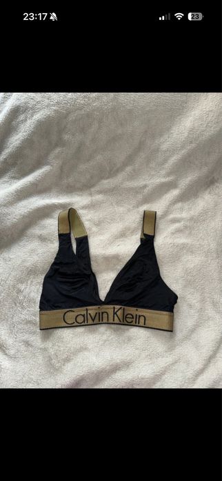 stanik czarno-zloty Calvin Klein