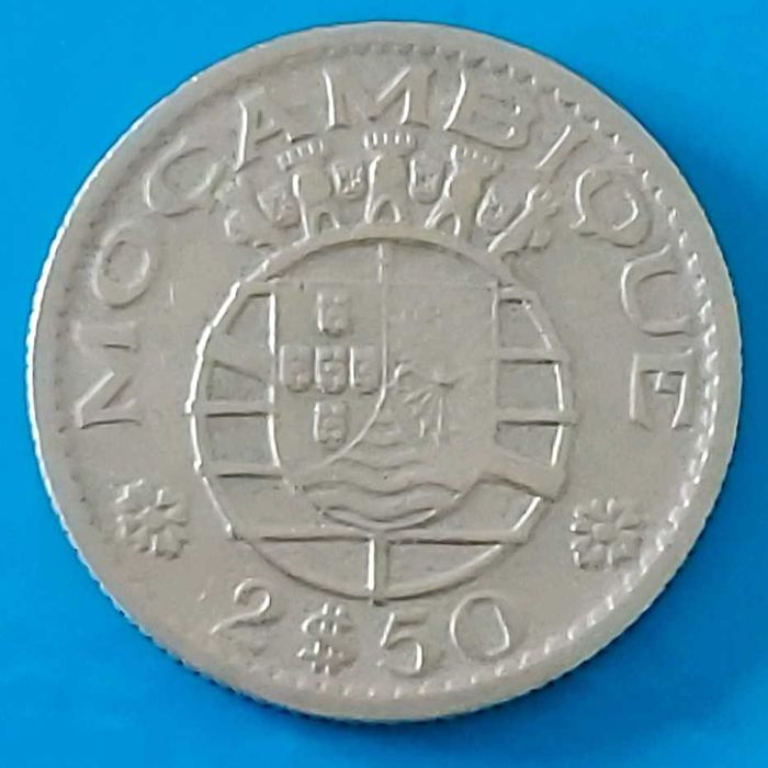 2$50 Centavos de 1954, Republica Portuguesa, Moçambique