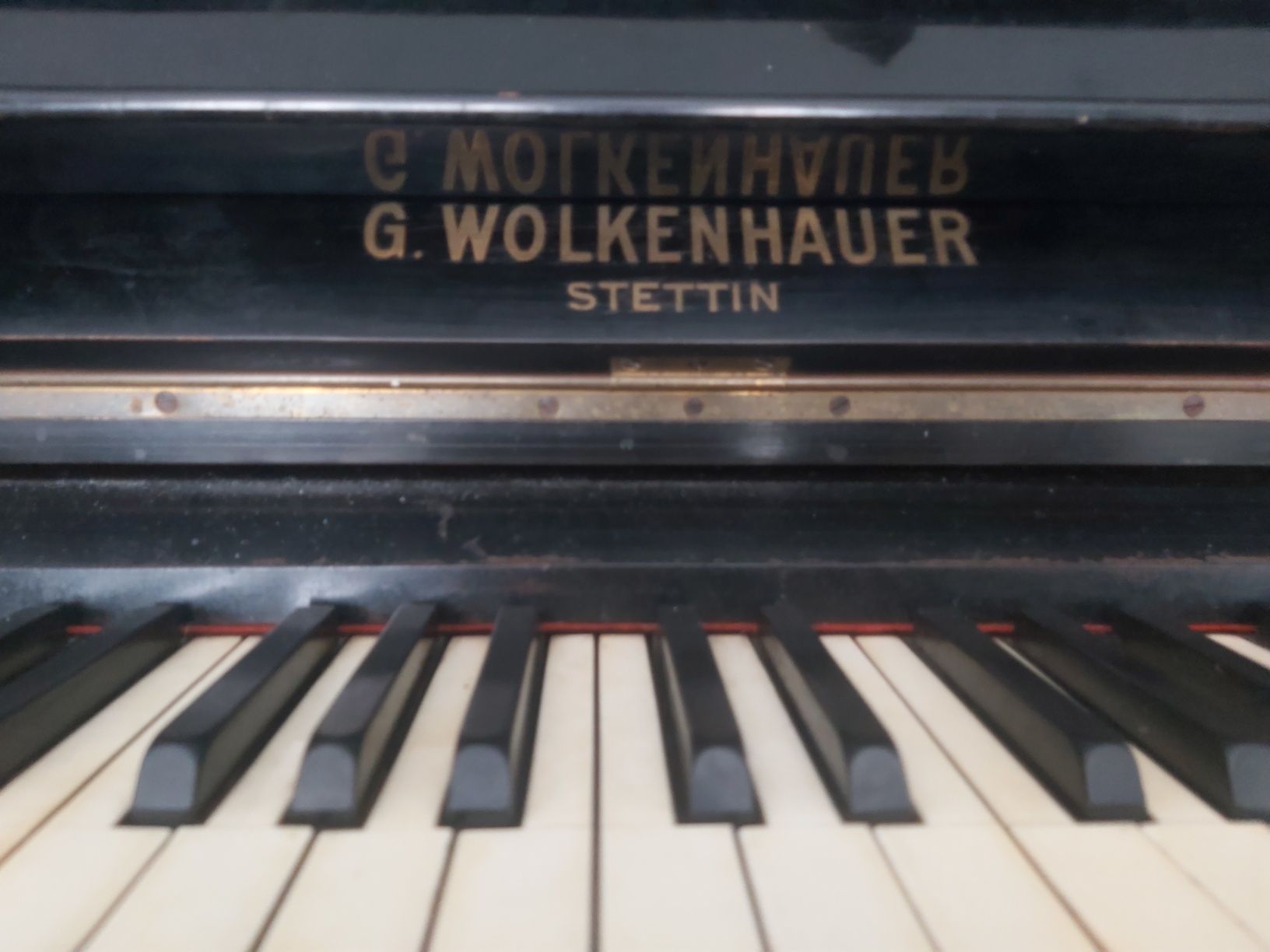 Pianino Wolkenhauer Stettin antyk