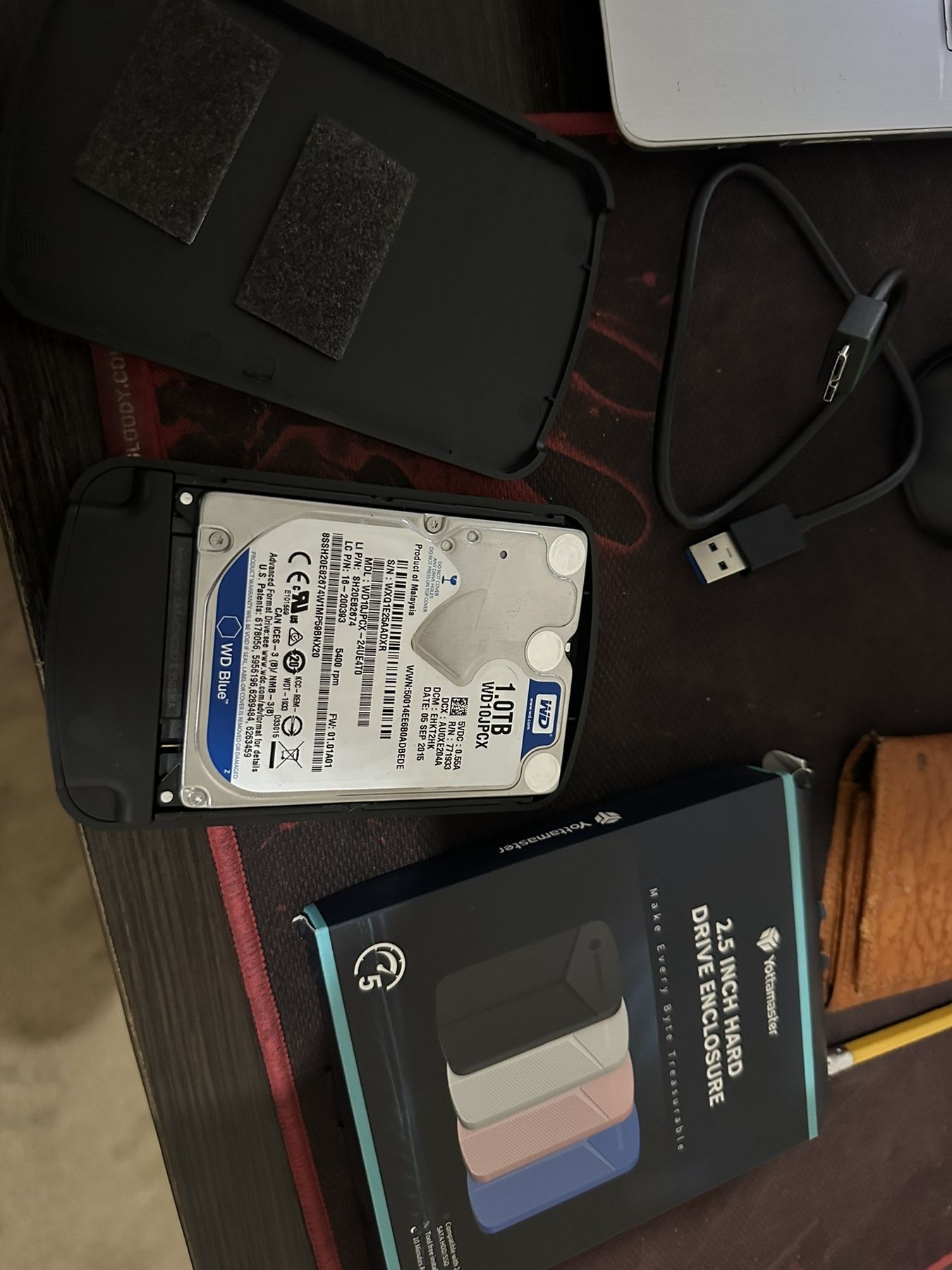 Карман зовнішній портативний новий для HDD Sata 1 Tb WD USB 3.0 флешка