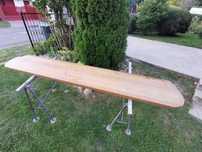 Blat barowy lity dąb z demontażu 260cm