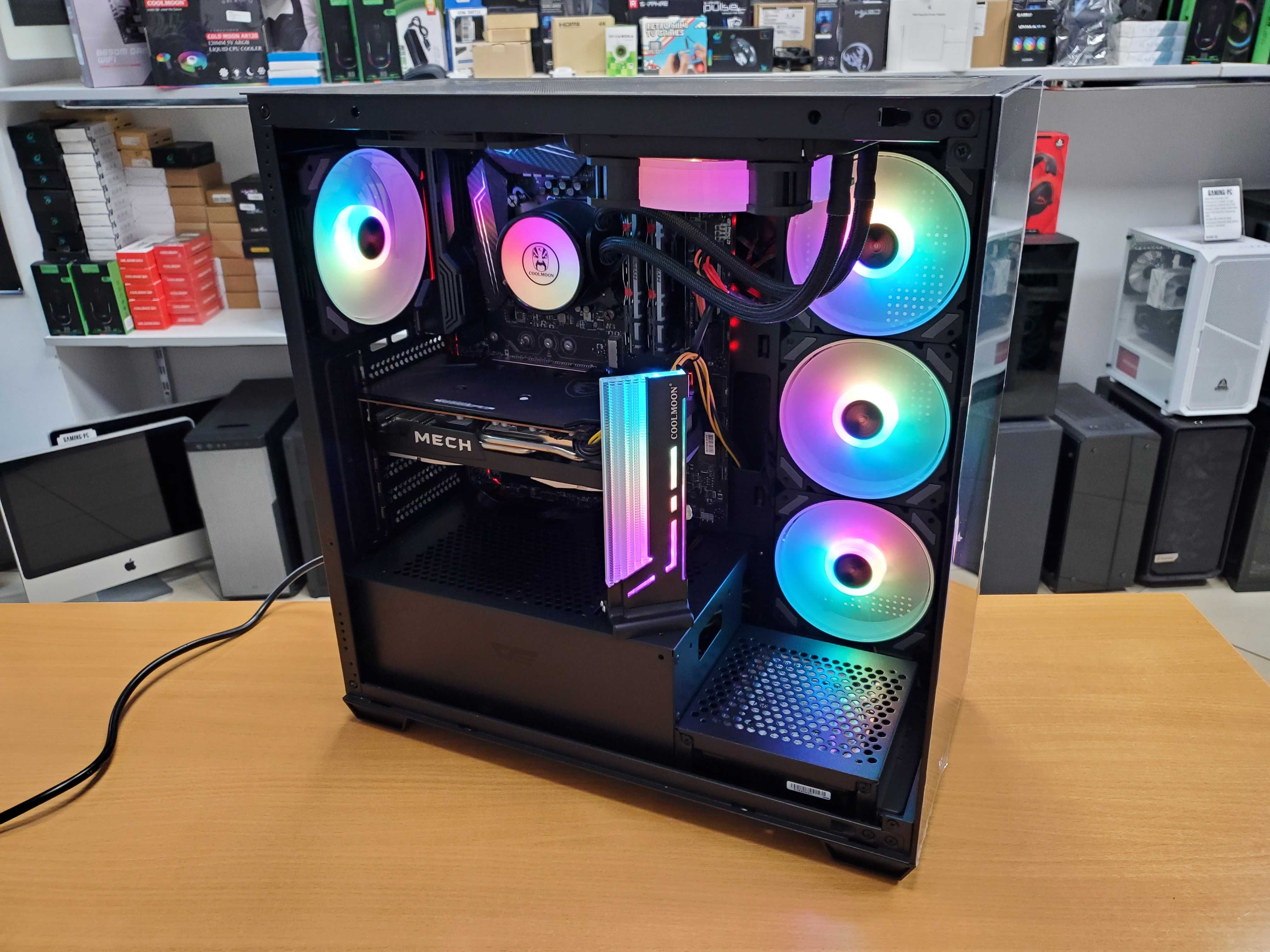 Komputer i5 32GB DDR4 128GB + 2TB RX 6600XT 6XRGB + Mysz + Słuchawki