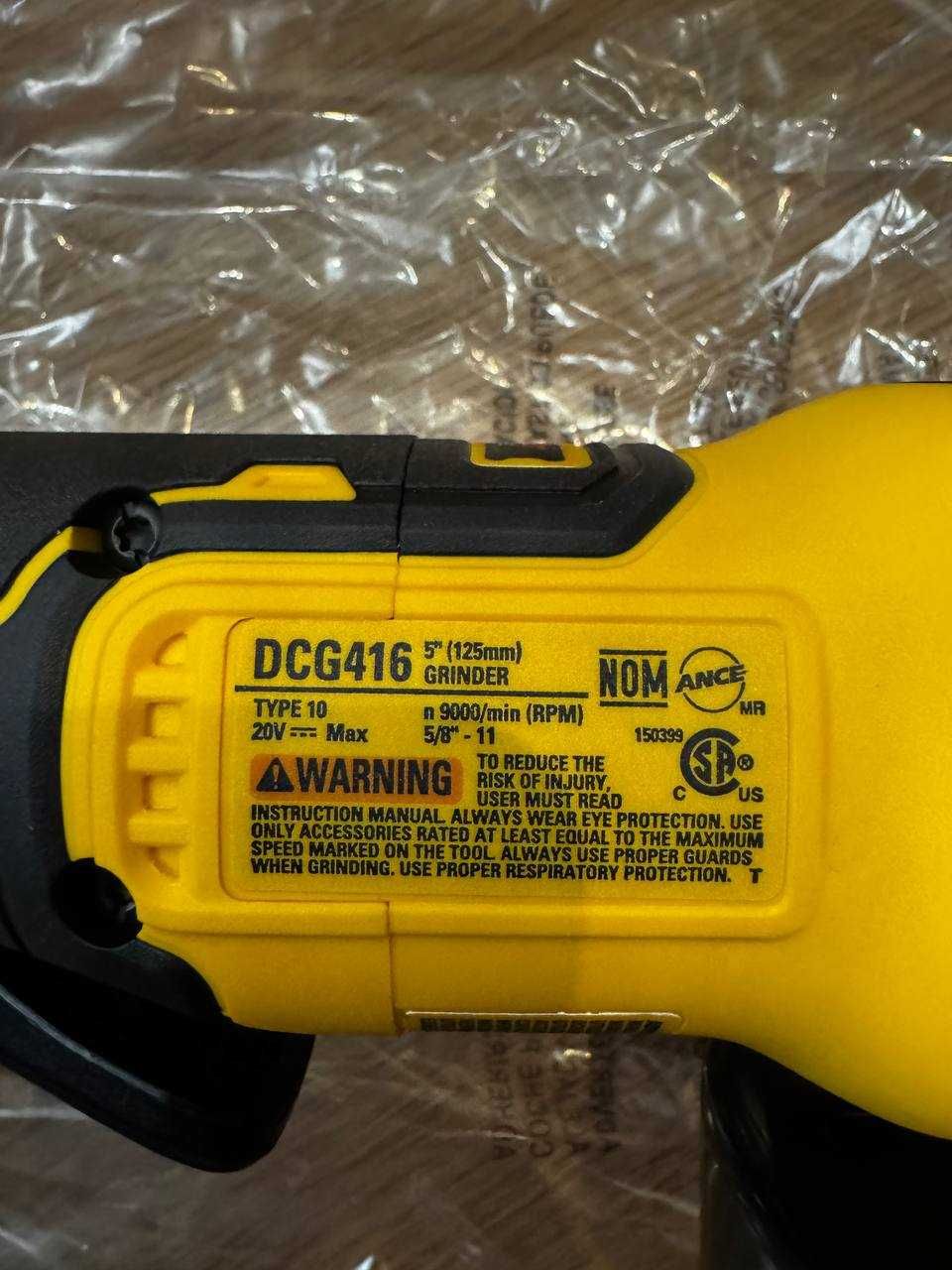Нова оригінальна акумуляторна болгарка DeWalt DCG416 FLEXVOLTADVANTAGE