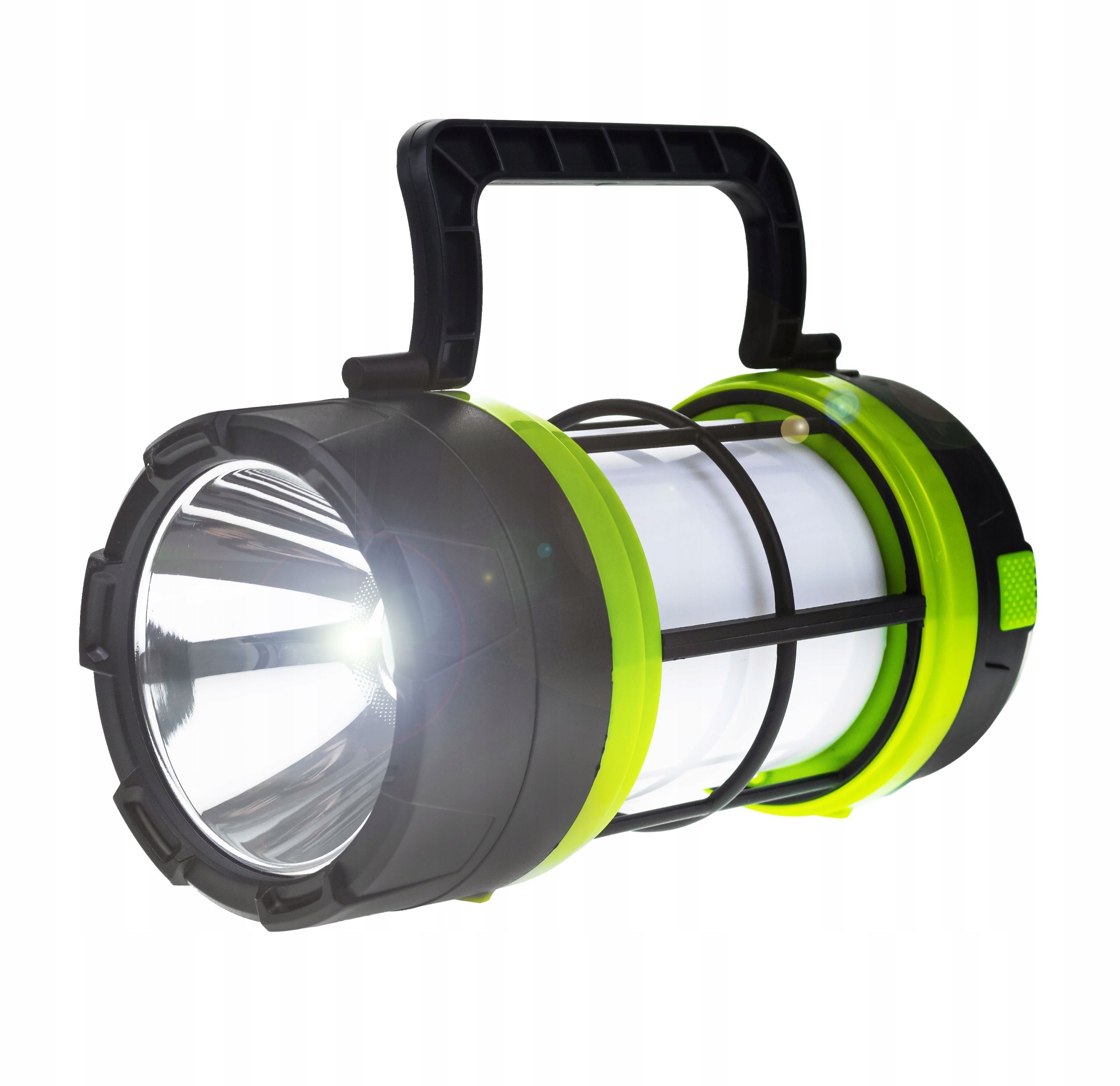 Latarka lampa kempingowa solarna LED powerbank USB mocna 2w1 ładowarka