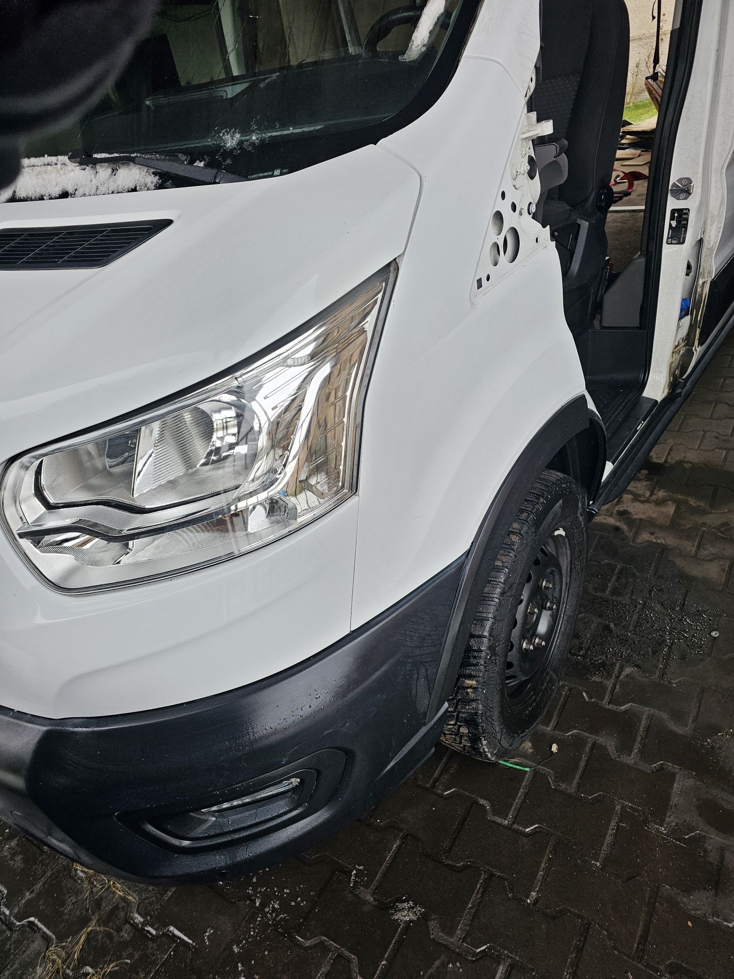 Przód kompletny maska lampy zderzak Ford transit Mk8 Lift