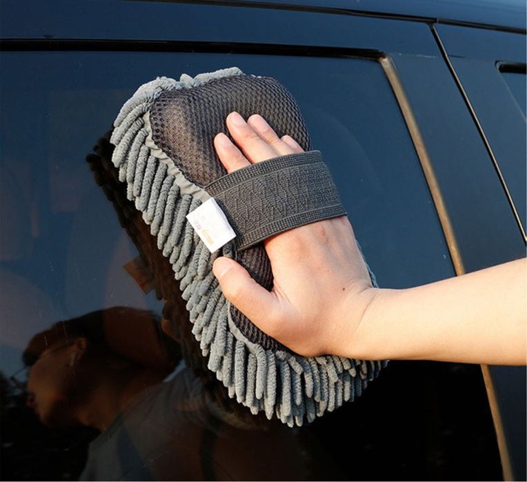 Губка для авто з мікрофібри, губка для мийки авто, мочалка для машини