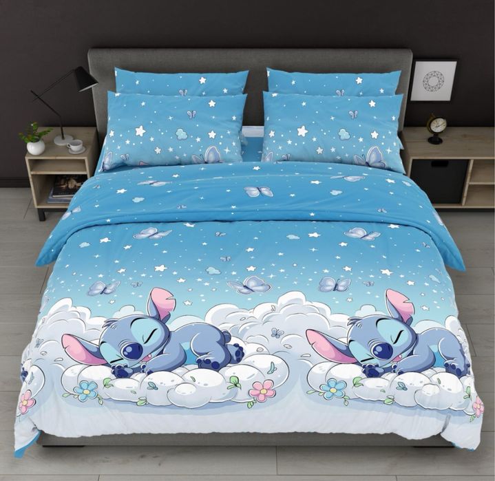 Постіль бязь дитяча пошив стіч герої хлопок стич простинь на гумці