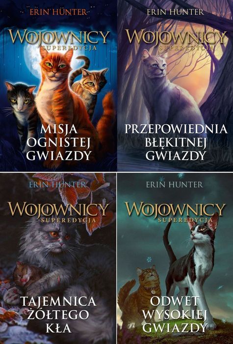 Wojownicy Superedycja Tomy 1-4 Erin Hunter