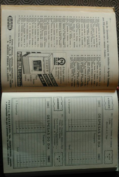 Agenda Doméstica 1959