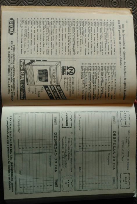 Agenda Doméstica 1959