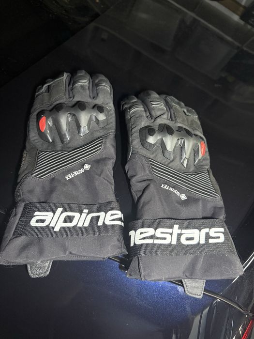 Luvas alpinestar boulder gore tex black - tamanho L (Novas)