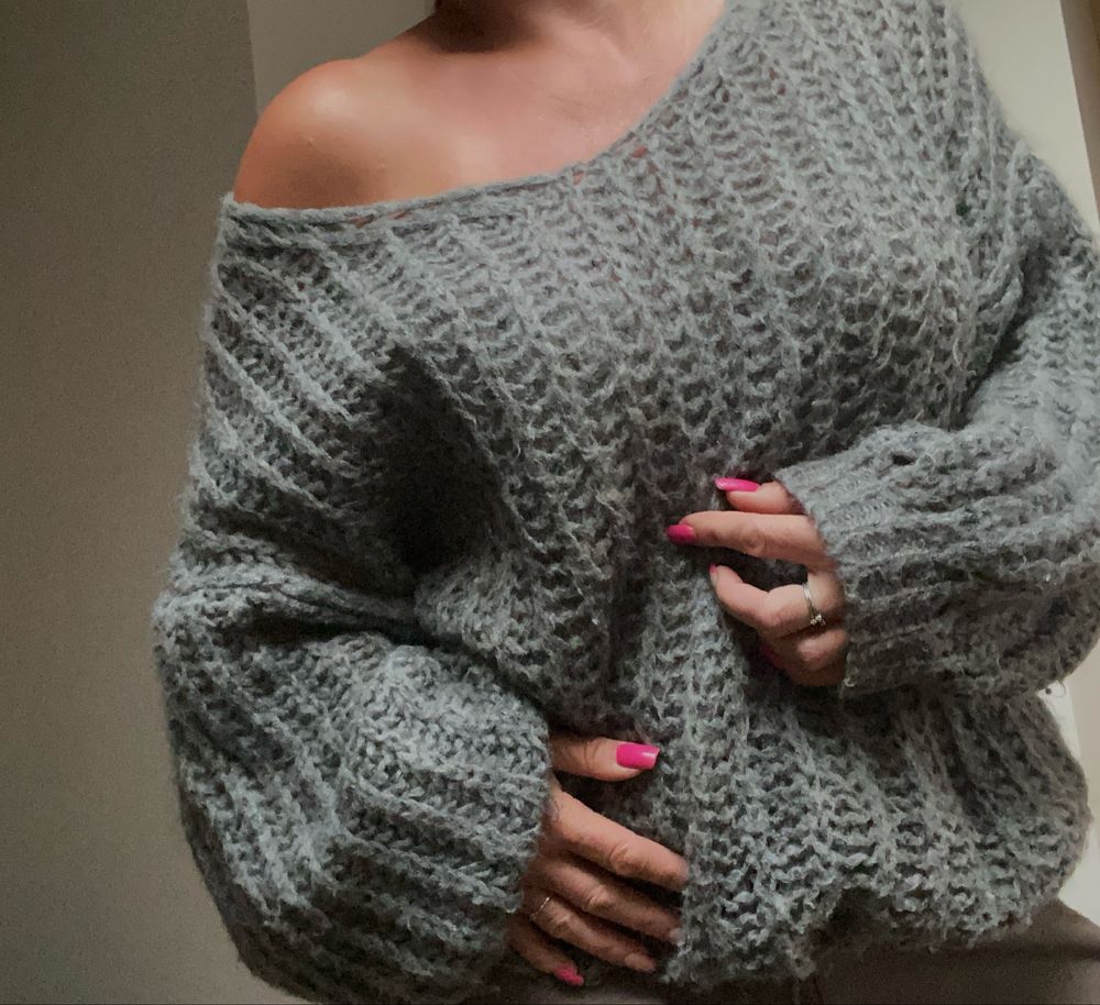 2 BIZ swterek oversize butikowy M/L