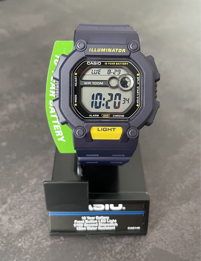 Годинник Casio W-737H-2A новий оригінал великий вибір годинників