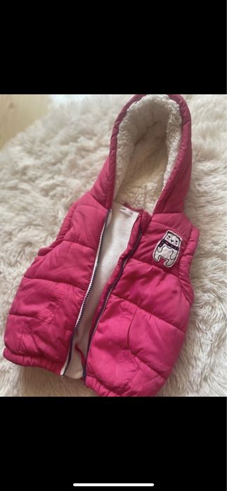 Kamizelka - bezrekawnik dla dziewczynki