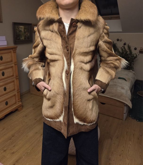 Kurtka futrzana krówka