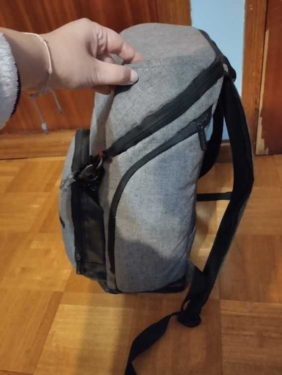 Mochila Mobilis cinzenta como nova