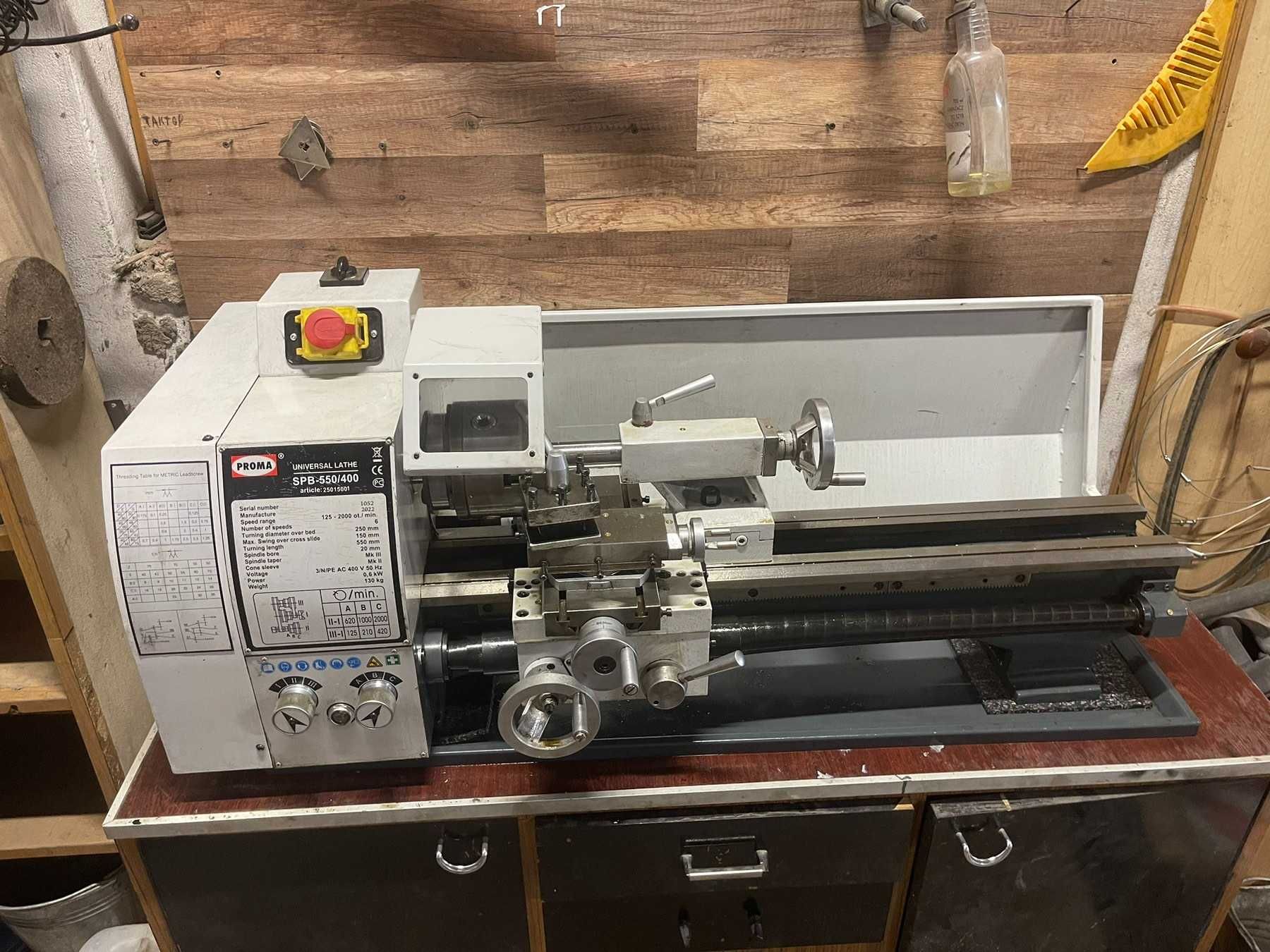 Tokarka uniwersalna PROMA SPB-550/400