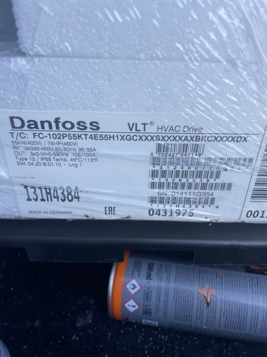 Sprzedam falownik danfoss 55 kw
