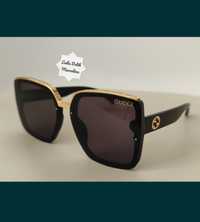 Okulary damskie przeciwsłoneczne Gucci GG czarne UV400 ochrona