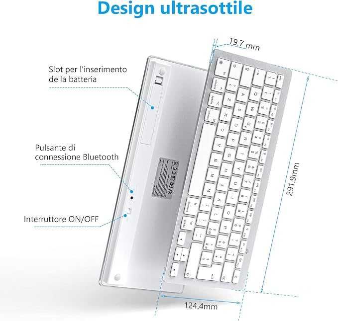 OMOTON Klawiatura Bluetooth dla Mac OS