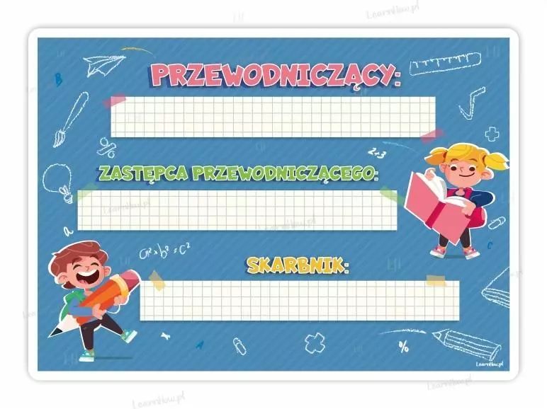 Tablica trójka klasowa. LearnHow
