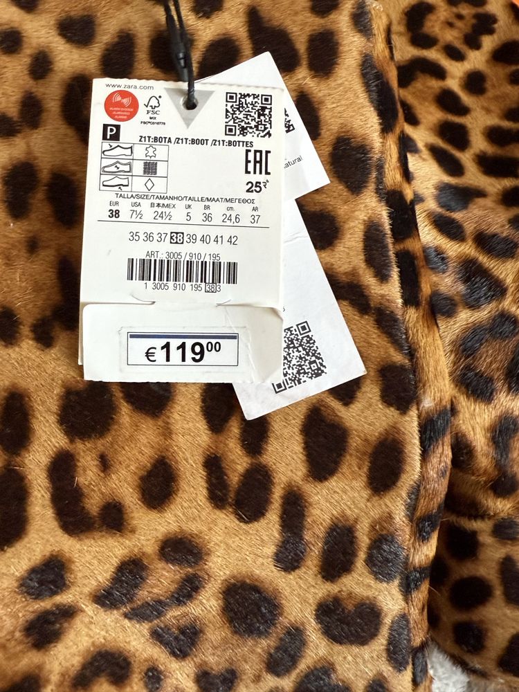 Чоботи черевики Zara 38 розмір