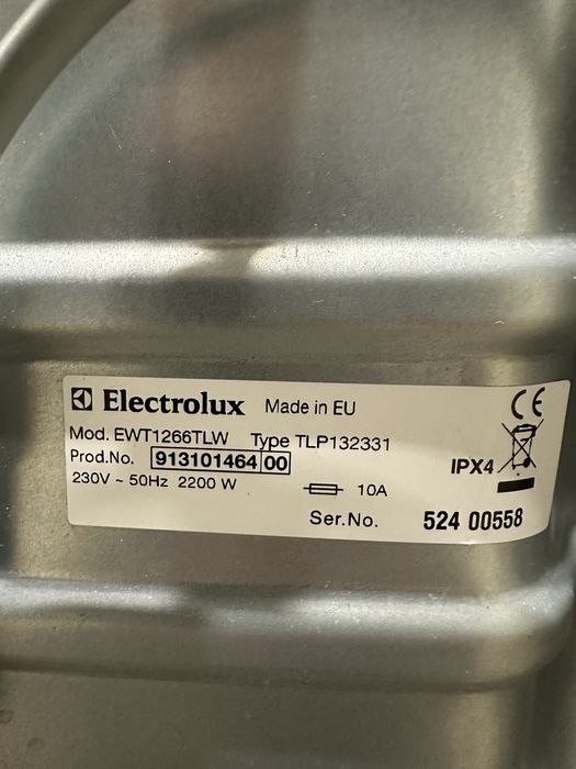 Pralka Elektrolux EWT1266TLW
