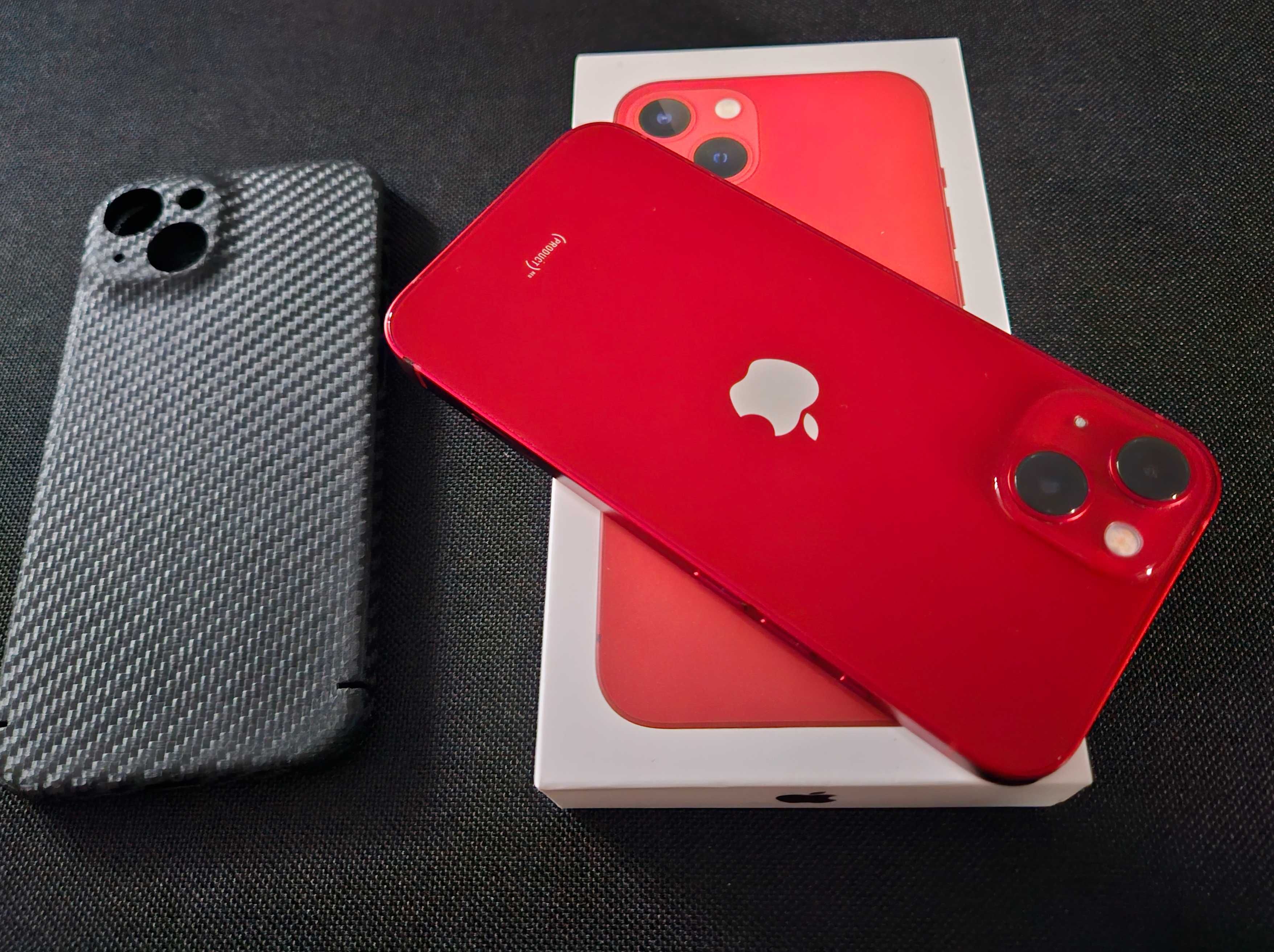 Piekny Apple iPhone 13 red 256gb zamienie zamiana product UNIKAT