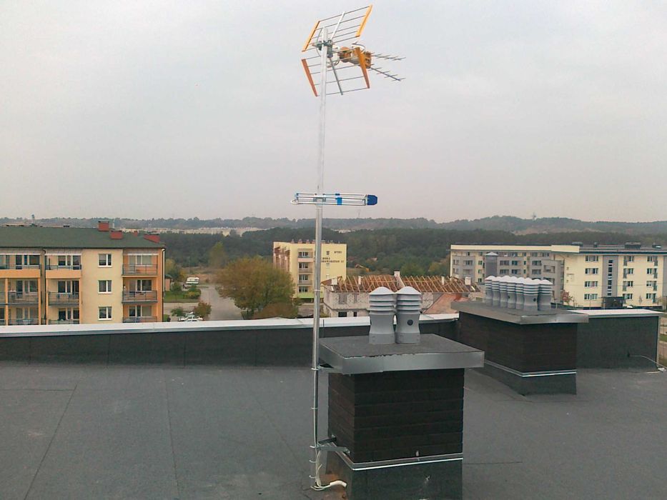 Serwis Montaż anten satelitarnych DVB-T Canal+ Polsat LTE  Unisław