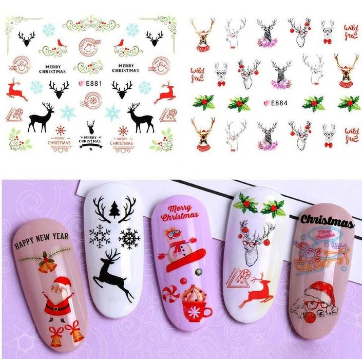 Wodne naklejki na paznokcie