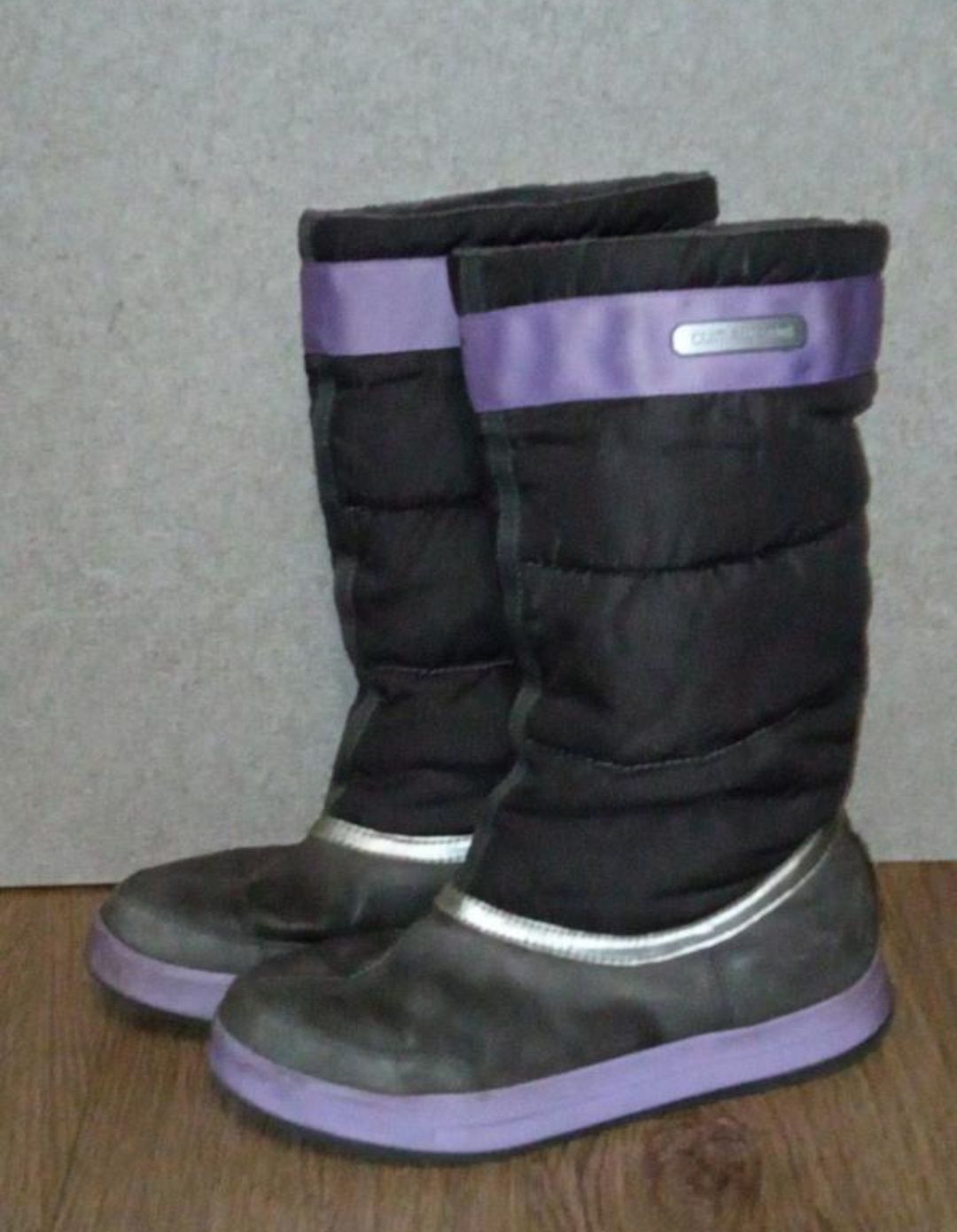 Довгі фіолетові зимові черевики adidas climawarm traxion sole 38