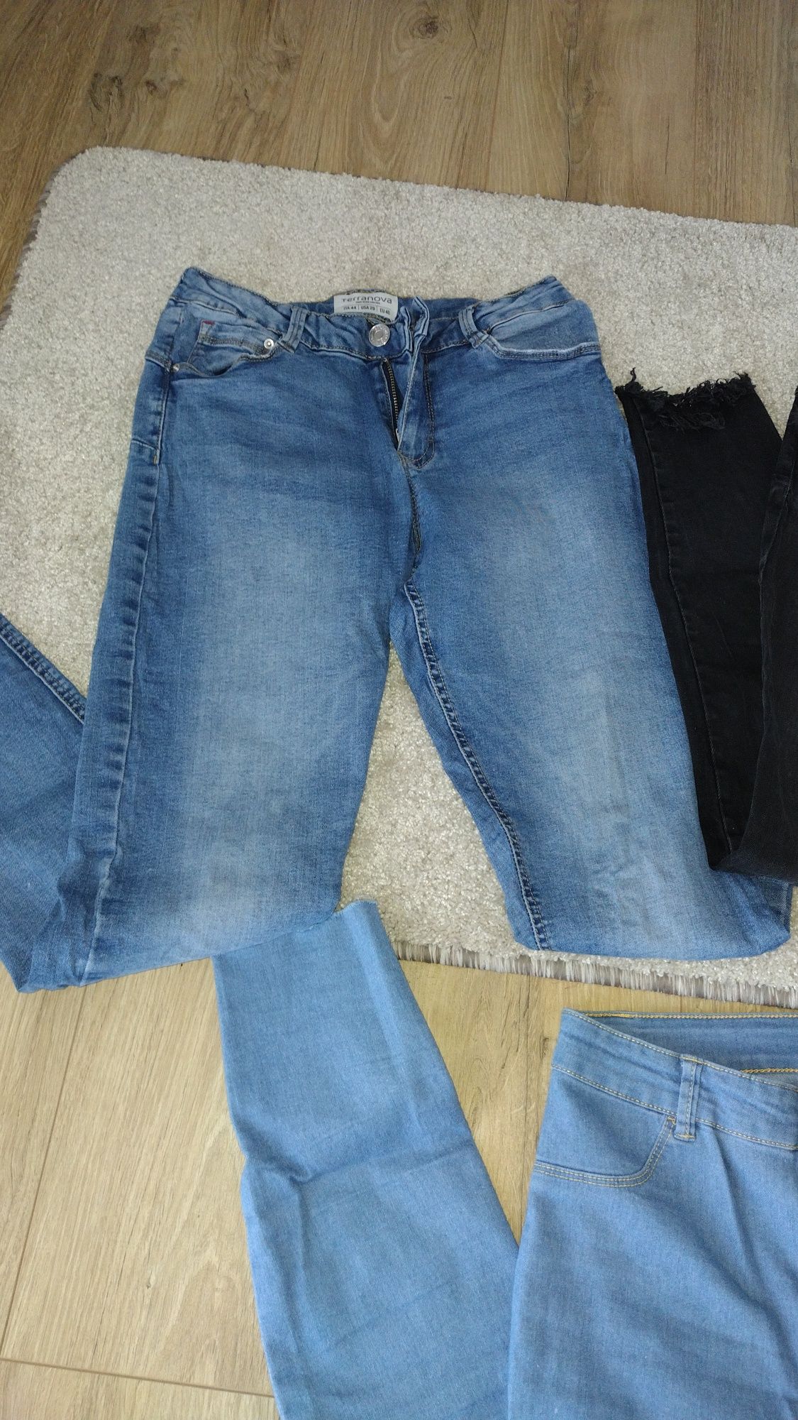 Trzy pary jeans jeansy spodnie rozmiar 40 idelane Teranova