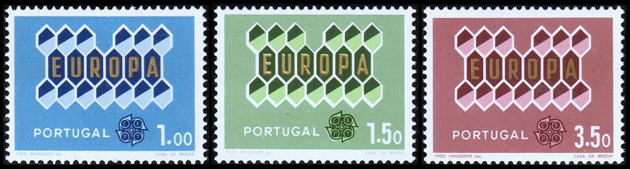 Selos Portugal 1962 - Série Completa Nova MNH N898-900